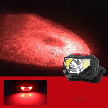 YWXLight XPG+COB Charging Induction Strong Light Headlight with Power Display-garmade.com