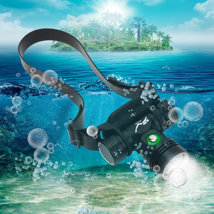 YWXLight 60m Underwater Photography Video Fill-up Headlight Diving Flashlight with Battery Display Function(Headlight)-garmade.com