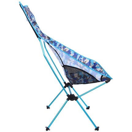 Outdoor Portable Camouflage Folding Camping Chair Light Fishing Beach Chair Aviation Aluminum Alloy Backrest Recliner-garmade.com