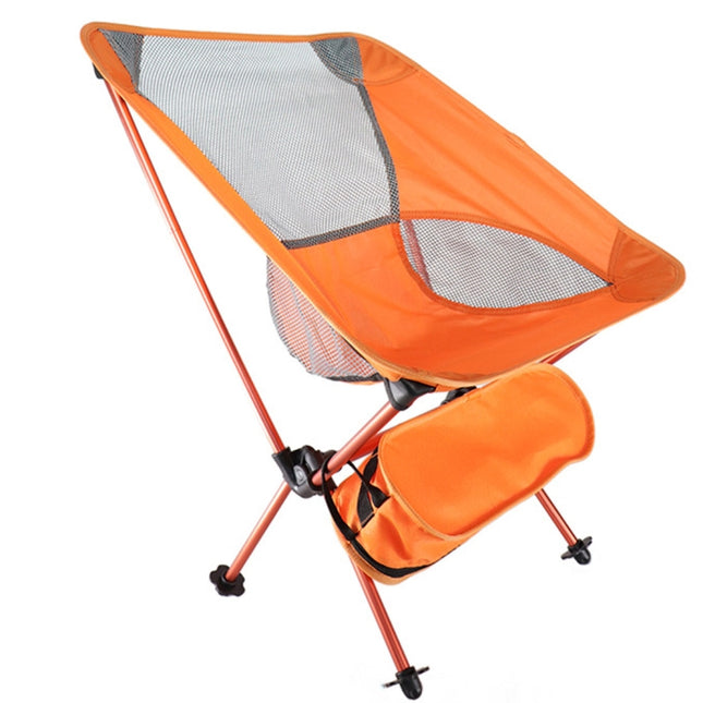 Outdoor Portable Folding Camping Chair Light Fishing Beach Chair Aviation Aluminum Alloy Backrest Recliner-garmade.com