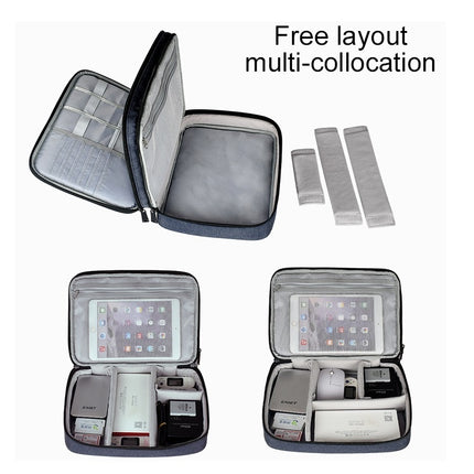 Large Nylon Waterproof Box Type Multi-function Storage Bag for iPad, Size: 29 x 21 x 8cm-garmade.com