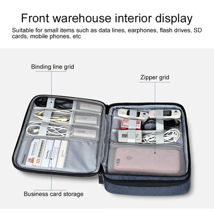 Large Nylon Waterproof Box Type Multi-function Storage Bag for iPad, Size: 29 x 21 x 8cm-garmade.com