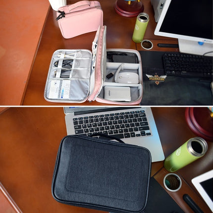 SM02 Small Nylon Waterproof Box Type Multi-function Storage Bag for iPad, Size: 23 x 17 x 8cm-garmade.com