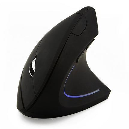 Battery Version Wireless Mouse Vertical 2.4GHz Optical Mouse (Black)-garmade.com