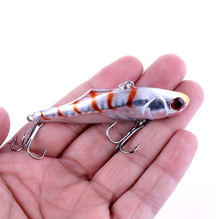 HENGJIA VI026 7cm/24g Full Swimming Layer Plastic Hard Baits Fishing Lures Set Tackle Baits, Bagged (1#)-garmade.com