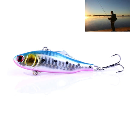 HENGJIA VI026 7cm/24g Full Swimming Layer Plastic Hard Baits Fishing Lures Set Tackle Baits, Bagged (3#)-garmade.com