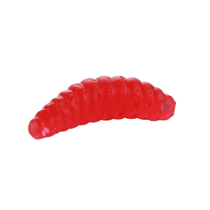 HENGJIA SO106 50 PCS 20mm Simulation Bread Bait Worms Crescent Soft Bait Horseback Fish Worm Bait Fishing Gear (Red)-garmade.com