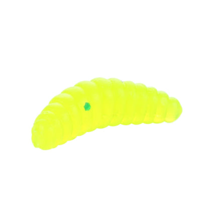 HENGJIA SO106 50 PCS 20mm Simulation Bread Bait Worms Crescent Soft Bait Horseback Fish Worm Bait Fishing Gear (Yellow)-garmade.com