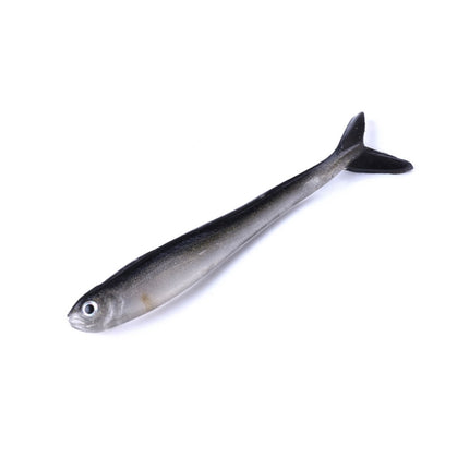 HENGJIA SO101 10 PCS 8cm/2.4g Loach Soft Bait Two-color Small Fish Road Soft Fishing Lure for Sea Fishing-garmade.com