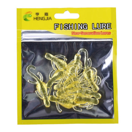 HENGJIA SO103 10 PCS 5cm/1g Gecko Shaped Simulation Fish Bait Soft Bait for Fishing (Beige)-garmade.com