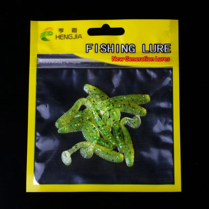 HENGJIA SO041 5cm/0.6g 10 PCS Fishing Wobbler Soft Jigging Fishing Lure Worm Swimbaits Silicone Bait-garmade.com