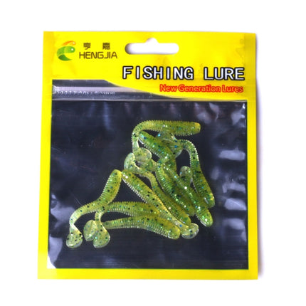 HENGJIA SO041 5cm/0.6g 10 PCS Fishing Wobbler Soft Jigging Fishing Lure Worm Swimbaits Silicone Bait-garmade.com