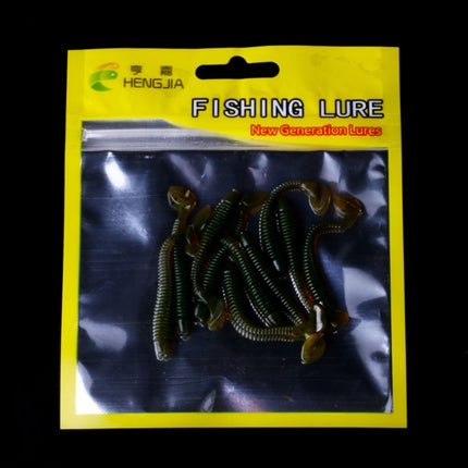 HENGJIA SO041 5cm/0.6g 10 PCS Fishing Wobbler Soft Jigging Fishing Lure Worm Swimbaits Silicone Bait-garmade.com