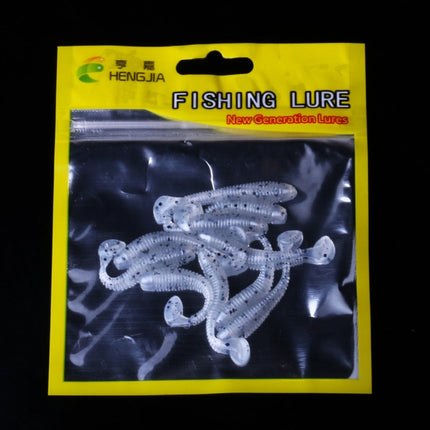 HENGJIA SO041 5cm/0.6g 10 PCS Fishing Wobbler Soft Jigging Fishing Lure Worm Swimbaits Silicone Bait-garmade.com