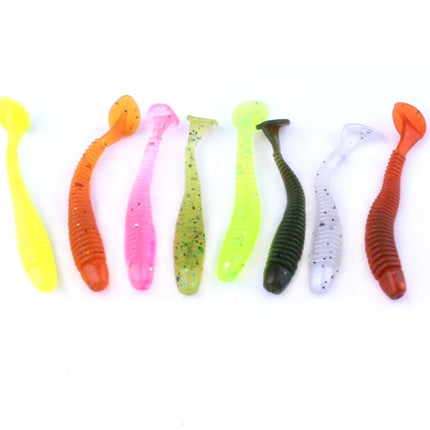 HENGJIA SO041 5cm/0.6g 10 PCS Fishing Wobbler Soft Jigging Fishing Lure Worm Swimbaits Silicone Bait-garmade.com