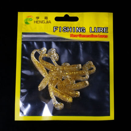 HENGJIA SO041 5cm/0.6g 10 PCS Fishing Wobbler Soft Jigging Fishing Lure Worm Swimbaits Silicone Bait-garmade.com