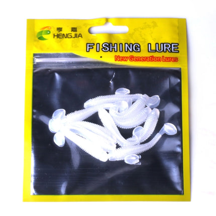 HENGJIA SO041 5cm/0.6g 10 PCS Fishing Wobbler Soft Jigging Fishing Lure Worm Swimbaits Silicone Bait-garmade.com