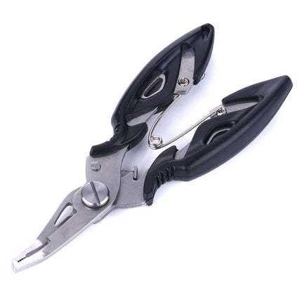 HENGJIA QT014 Multifunctional Stainless Steel Jaw Fishing Pliers Scissors Hook Removal Tool Line Cutter Fishing Tackle-garmade.com