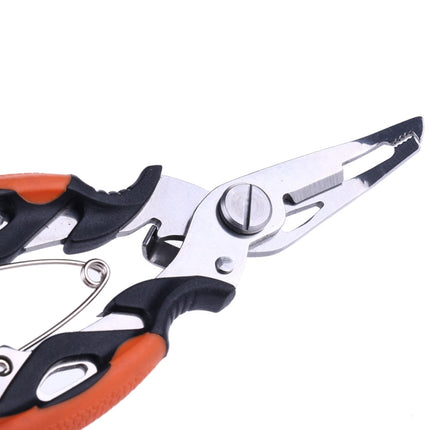 HENGJIA QT013 Multifunctional Stainless Steel Jaw Fishing Pliers Scissors Hook Removal Tool Line Cutter Fishing Tackle-garmade.com