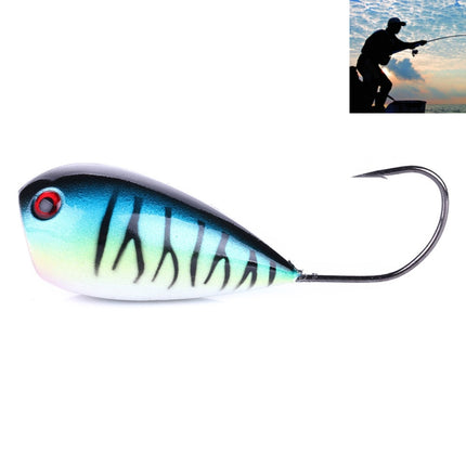 HENGJIA PO036 8cm/13g Big Mouth Single Hook Hitting Water Wave Hard Bait Lure Outdoor Fishing Gear Lure Fishing Bait Fishing Tackle (PO036-1)-garmade.com