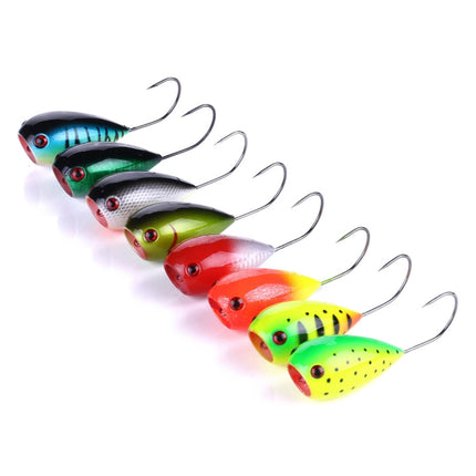 HENGJIA PO036 8cm/13g Big Mouth Single Hook Hitting Water Wave Hard Bait Lure Outdoor Fishing Gear Lure Fishing Bait Fishing Tackle (PO036-1)-garmade.com