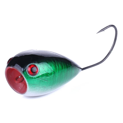 HENGJIA PO036 8cm/13g Big Mouth Single Hook Hitting Water Wave Hard Bait Lure Outdoor Fishing Gear Lure Fishing Bait Fishing Tackle (PO036-2)-garmade.com