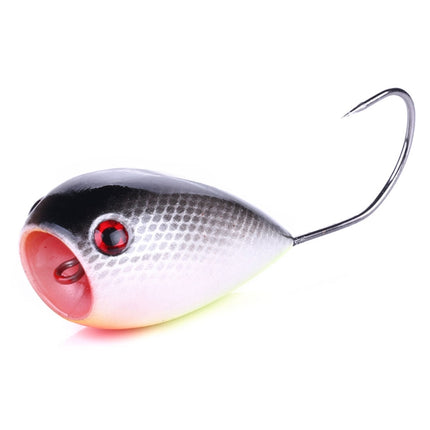 HENGJIA PO036 8cm/13g Big Mouth Single Hook Hitting Water Wave Hard Bait Lure Outdoor Fishing Gear Lure Fishing Bait Fishing Tackle (PO036-3)-garmade.com