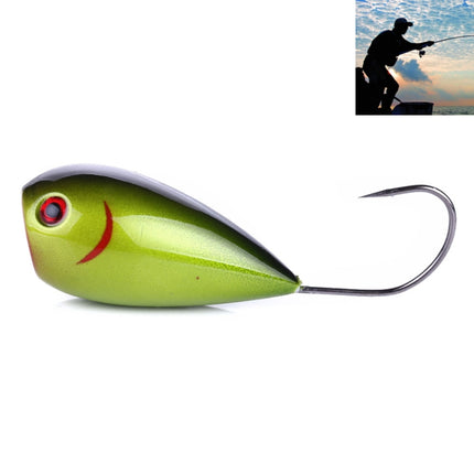 HENGJIA PO036 8cm/13g Big Mouth Single Hook Hitting Water Wave Hard Bait Lure Outdoor Fishing Gear Lure Fishing Bait Fishing Tackle (PO036-4)-garmade.com