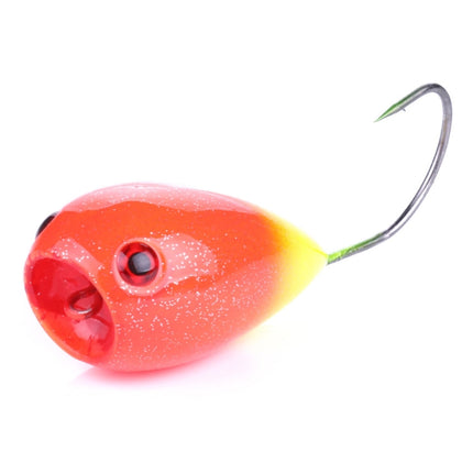 HENGJIA PO036 8cm/13g Big Mouth Single Hook Hitting Water Wave Hard Bait Lure Outdoor Fishing Gear Lure Fishing Bait Fishing Tackle (PO036-6)-garmade.com