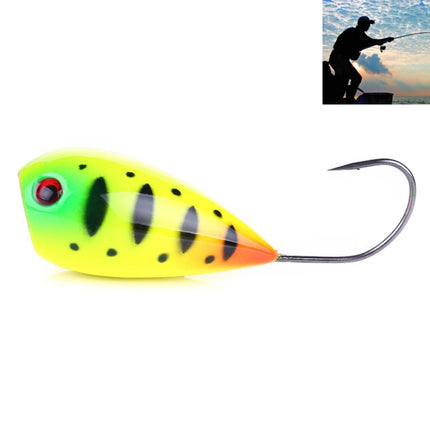 HENGJIA PO036 8cm/13g Big Mouth Single Hook Hitting Water Wave Hard Bait Lure Outdoor Fishing Gear Lure Fishing Bait Fishing Tackle (PO036-7)-garmade.com