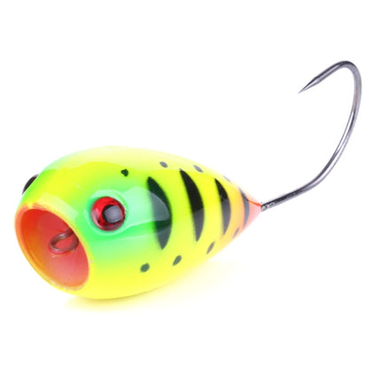 HENGJIA PO036 8cm/13g Big Mouth Single Hook Hitting Water Wave Hard Bait Lure Outdoor Fishing Gear Lure Fishing Bait Fishing Tackle (PO036-7)-garmade.com