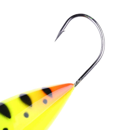 HENGJIA PO036 8cm/13g Big Mouth Single Hook Hitting Water Wave Hard Bait Lure Outdoor Fishing Gear Lure Fishing Bait Fishing Tackle (PO036-7)-garmade.com