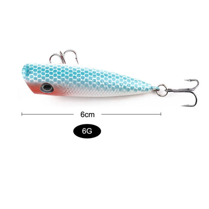 HENGJIA PO035 6cm/6g Simulation Hard Baits Fishing Lures Tackle Baits Fit Saltwater and Freshwater (1#)-garmade.com