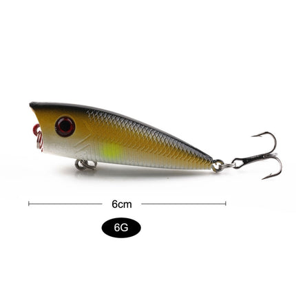 HENGJIA PO035 6cm/6g Simulation Hard Baits Fishing Lures Tackle Baits Fit Saltwater and Freshwater (2#)-garmade.com