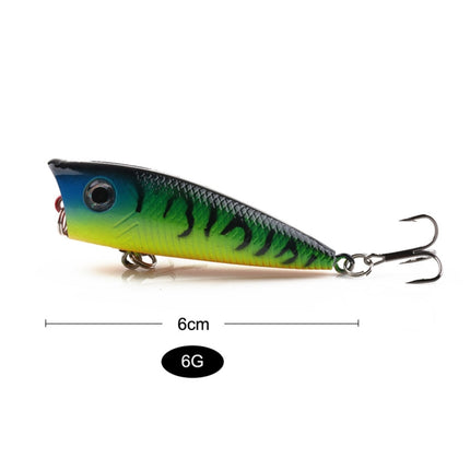 HENGJIA PO035 6cm/6g Simulation Hard Baits Fishing Lures Tackle Baits Fit Saltwater and Freshwater (4#)-garmade.com