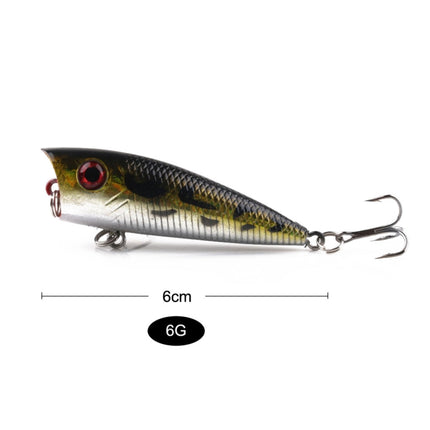 HENGJIA PO035 6cm/6g Simulation Hard Baits Fishing Lures Tackle Baits Fit Saltwater and Freshwater (5#)-garmade.com