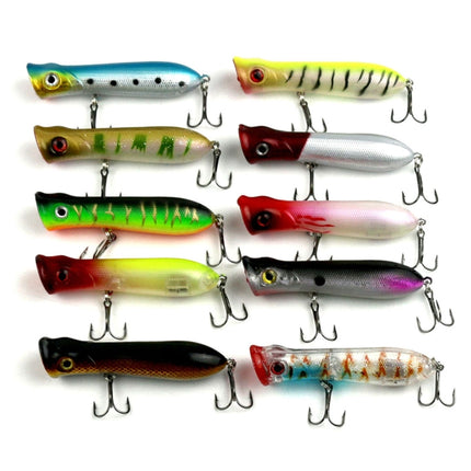 HENGJIA PO032 8cm/12g Simulation Hard Baits Fishing Lures with Hooks Tackle Baits Fit Saltwater and Freshwater (1#)-garmade.com