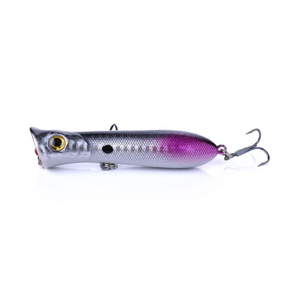 HENGJIA PO032 8cm/12g Simulation Hard Baits Fishing Lures with Hooks Tackle Baits Fit Saltwater and Freshwater (2#)-garmade.com