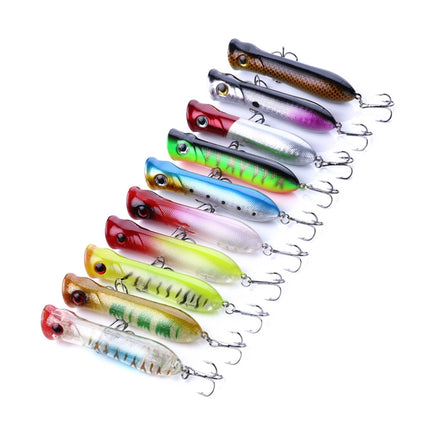 HENGJIA PO032 8cm/12g Simulation Hard Baits Fishing Lures with Hooks Tackle Baits Fit Saltwater and Freshwater (2#)-garmade.com