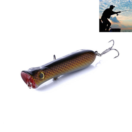 HENGJIA PO032 8cm/12g Simulation Hard Baits Fishing Lures with Hooks Tackle Baits Fit Saltwater and Freshwater (7#)-garmade.com