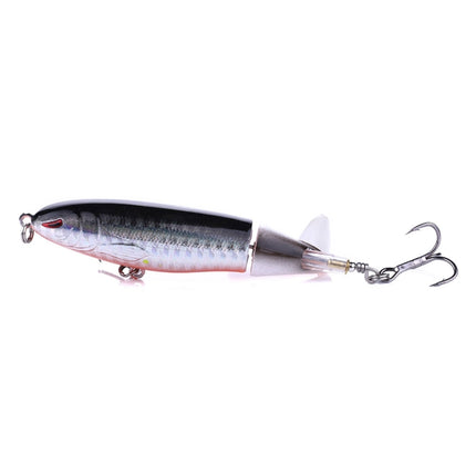 HENGJIA PE018 10cm/13g Propeller Tractor Shaped Hard Baits Fishing Lures Tackle Baits Fit Saltwater and Freshwater (1#)-garmade.com