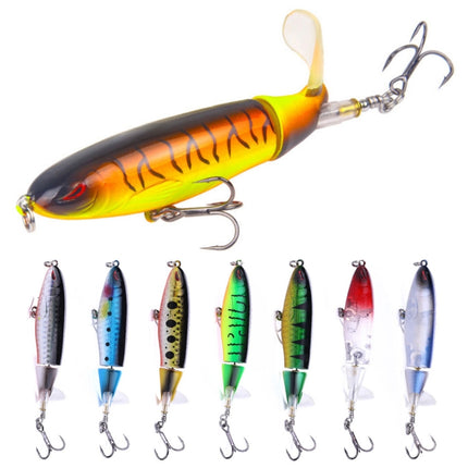 HENGJIA PE018 10cm/13g Propeller Tractor Shaped Hard Baits Fishing Lures Tackle Baits Fit Saltwater and Freshwater (1#)-garmade.com