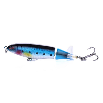 HENGJIA PE018 10cm/13g Propeller Tractor Shaped Hard Baits Fishing Lures Tackle Baits Fit Saltwater and Freshwater (2#)-garmade.com