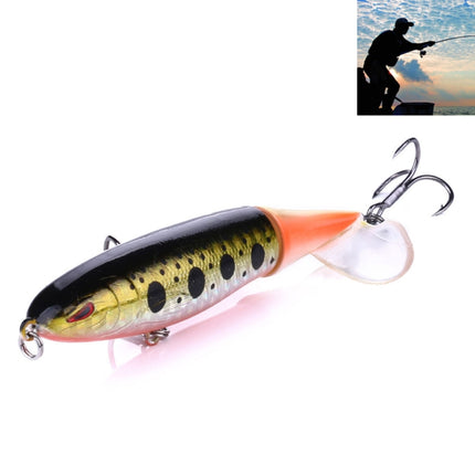 HENGJIA PE018 10cm/13g Propeller Tractor Shaped Hard Baits Fishing Lures Tackle Baits Fit Saltwater and Freshwater (3#)-garmade.com