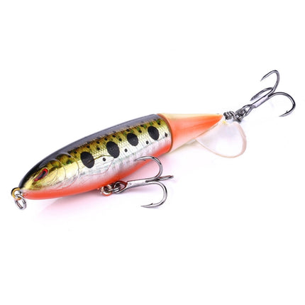 HENGJIA PE018 10cm/13g Propeller Tractor Shaped Hard Baits Fishing Lures Tackle Baits Fit Saltwater and Freshwater (3#)-garmade.com