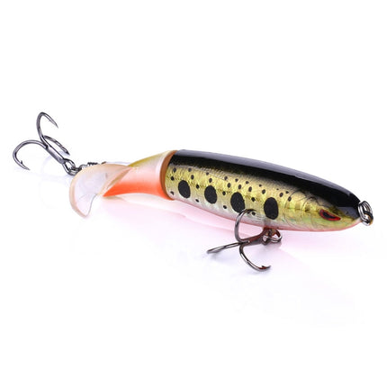 HENGJIA PE018 10cm/13g Propeller Tractor Shaped Hard Baits Fishing Lures Tackle Baits Fit Saltwater and Freshwater (3#)-garmade.com