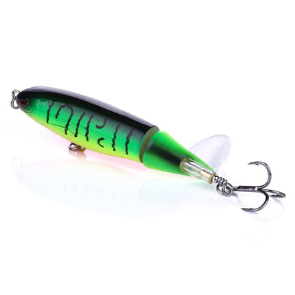 HENGJIA PE018 10cm/13g Propeller Tractor Shaped Hard Baits Fishing Lures Tackle Baits Fit Saltwater and Freshwater (4#)-garmade.com