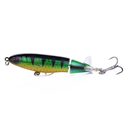 HENGJIA PE018 10cm/13g Propeller Tractor Shaped Hard Baits Fishing Lures Tackle Baits Fit Saltwater and Freshwater (5#)-garmade.com