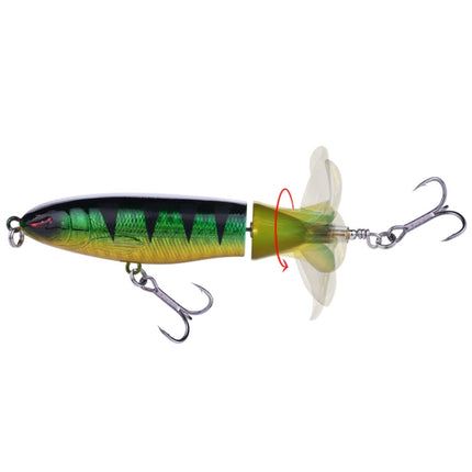HENGJIA PE018 10cm/13g Propeller Tractor Shaped Hard Baits Fishing Lures Tackle Baits Fit Saltwater and Freshwater (5#)-garmade.com