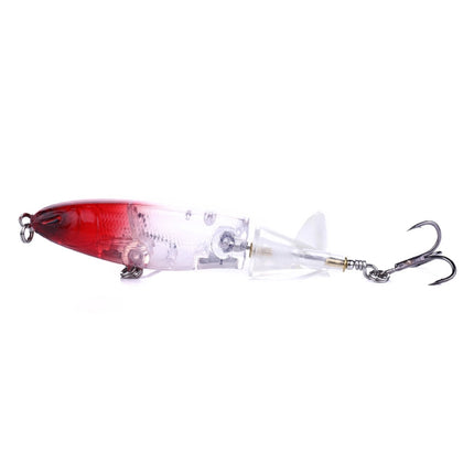 HENGJIA PE018 10cm/13g Propeller Tractor Shaped Hard Baits Fishing Lures Tackle Baits Fit Saltwater and Freshwater (6#)-garmade.com